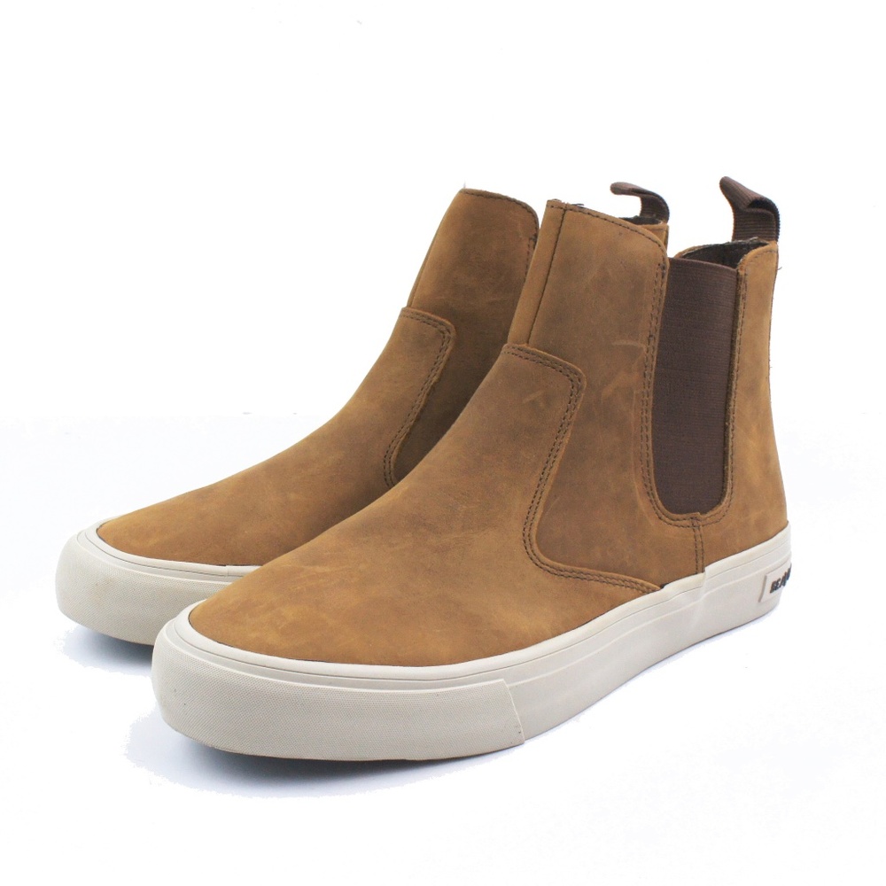 New JCREW X SeaVees Mens Coronado Boots Coco Brown - Picture 6 of 7